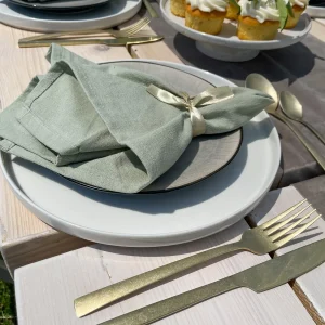 Table setting Olive Green