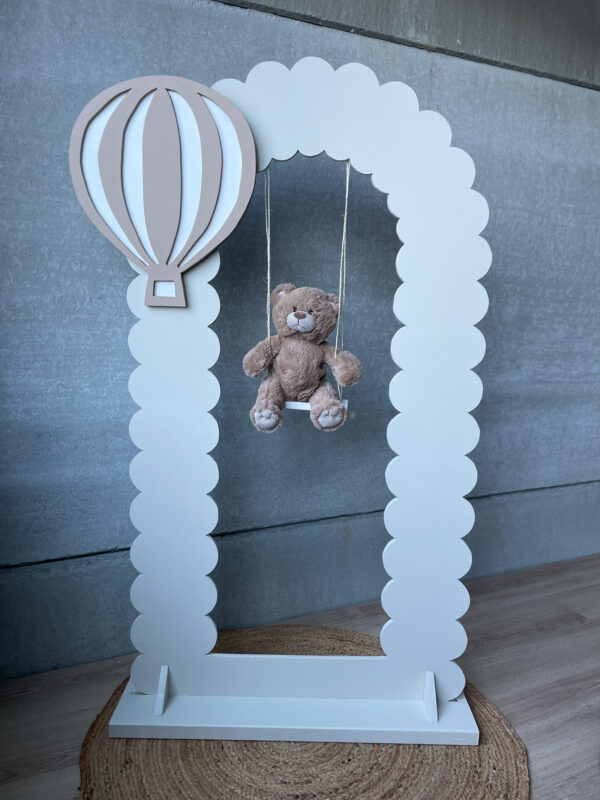 Backdrop met teddybeer & luchtballon