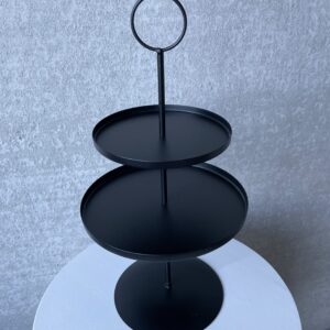 Etagère zwart twee-laags
